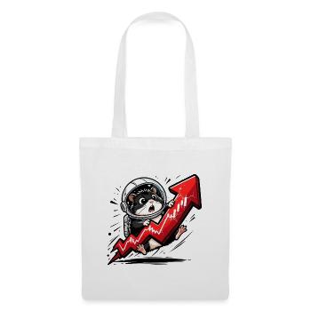 Crypto Hamster - Bitcoin Trader Motif T-Shirt - Sac en tissu - blanc - Devant