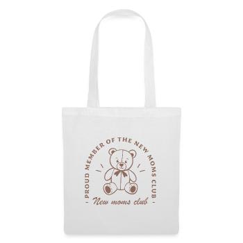 Première fête des mères pour la nouvelle maman - Sac en tissu - blanc - Devant