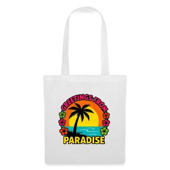 Greetings From Paradise - Tote Bag - white - Front