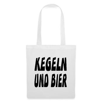 Kegeln - Stoffbeutel - Weiß - Vorne