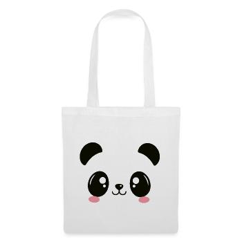 T-shirt Panda Mignon Style Kawaii - Sac en tissu - blanc - Devant