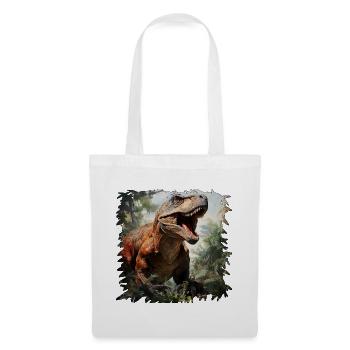 Un T Rex géant dans la jungle - Sac en tissu - blanc - Devant