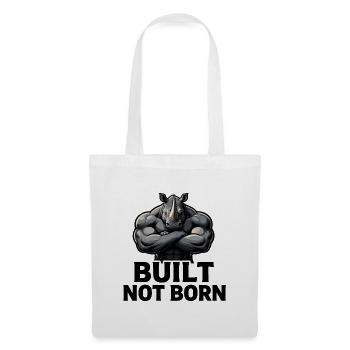 Rhino Construit, pas Né - Sac en tissu - blanc - Devant