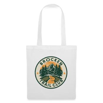 Club de Sentier Brocken | Insigne Vintage en résine - Sac en tissu - blanc - Devant