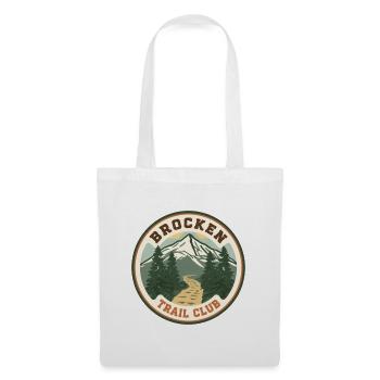 Club de Sentier Brocken | Insigne Vintage en résine - Sac en tissu - blanc - Devant