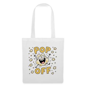 Popcorn drôle - Sac en tissu - blanc - Devant