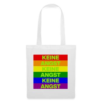 KEINE ANGST, NO NZS, NIE WIEDER, ANTIFASCHISMUS - Stoffbeutel - Weiß - Vorne