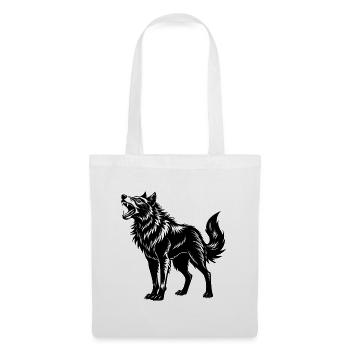 Alaskan Roaring Wolf - Tote Bag - white - Front