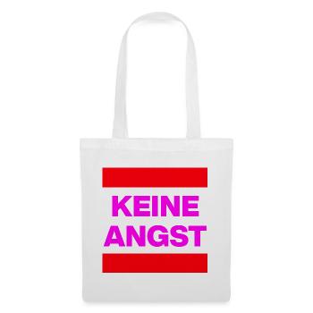 KEINE ANGST NIE WIEDER IST JETZT PINK NO NZS & AFD - Stoffbeutel - Weiß - Vorne
