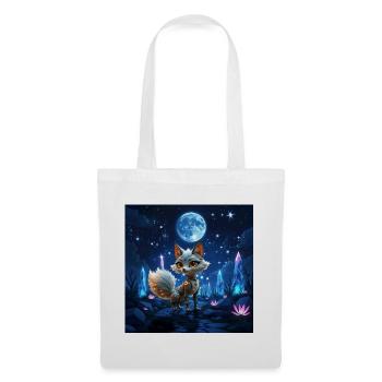 Neon Lunar Fox - Tote Bag - white - Front