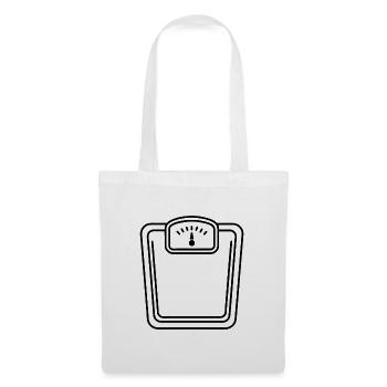 Balance de salle de bain - Sac en tissu - blanc - Devant