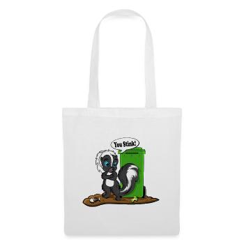 T-shirt dessin animé You Skunk Puant - Sac en tissu - blanc - Devant
