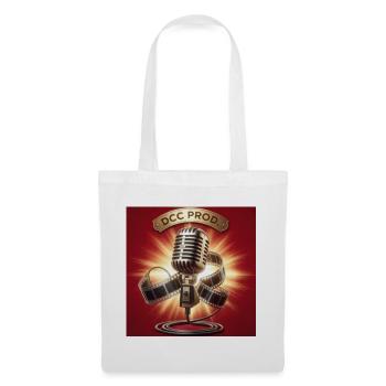 DCC PROD Retro Cinematic Microphone - Tote Bag - white - Front