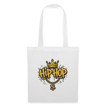 Hip Hop King - Gold Crown & Dollar Chain - Sac en tissu - blanc - Devant