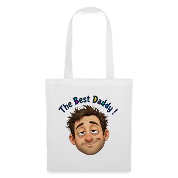 Le meilleur portrait de Papa dans un dessin animé - Sac en tissu - blanc - Devant