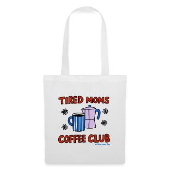Müde Mamas Kaffee Klub - Stoffbeutel - Weiß - Vorne