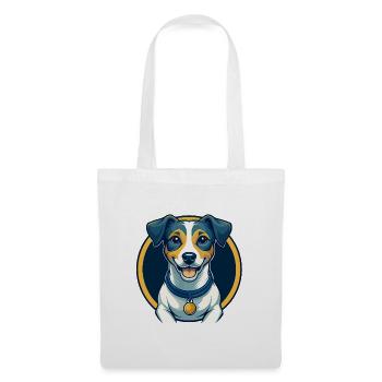 Jack Russell Terrier Dog Kawaii Cartoon Clipart - Tote Bag - white - Front