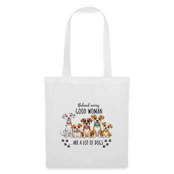 Dalmatian, Beagle, Boxer, JRT & Chihuahua Design - Tote Bag - white - Front