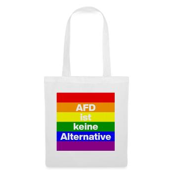AFD IST KEINE ALTERNATIVE, NO NZS, NO AFD, WEISS - Stoffbeutel - Weiß - Vorne