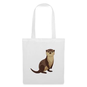Otter - Stoffbeutel - Weiß - Vorne