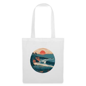 Sunset Coast Retro - Tote Bag - white - Front
