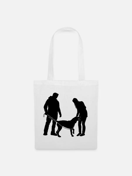 Hundebesitzer - Stoffbeutel - Weiß
