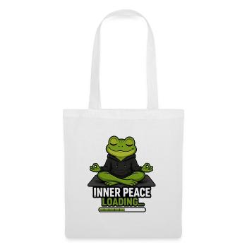 Inner peace loading - Stoffbeutel - Weiß - Vorne