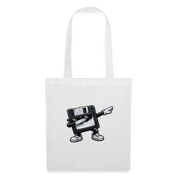 Dabbing Floppy Disk - Stoffbeutel - Weiß - Vorne