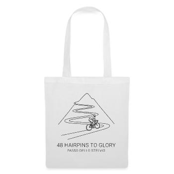 Stelvio Pass Minimalist Bike Art - Tote Bag - white - Front