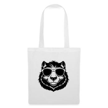 Kapybara mit Sonnenbrille - Stoffbeutel - Weiß - Vorne