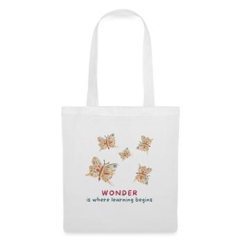 Wonder is where learning begins - Tote Bag - white - Front