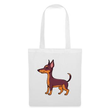 Kleiner Pinscher (Comic) - Stoffbeutel - Weiß - Vorne