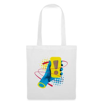 Neon Exklamation Gadget - Stoffbeutel - Weiß - Vorne