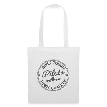 Timbre Motif Pilote - Sac en tissu - blanc - Devant