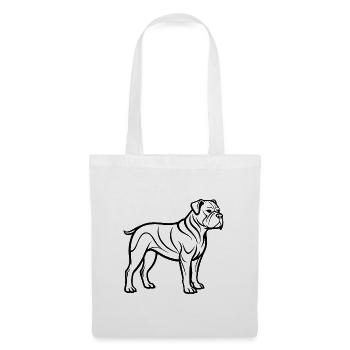 Bullenmastiff - Stoffbeutel - Weiß - Vorne