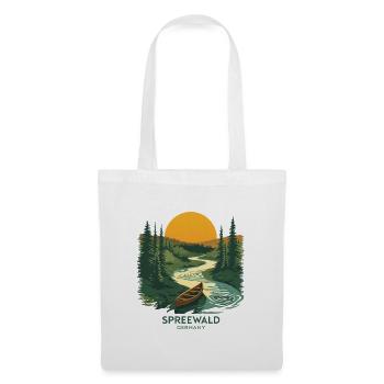 Spreewald Germany | Vintage Nature Poster - Stoffbeutel - Weiß - Vorne