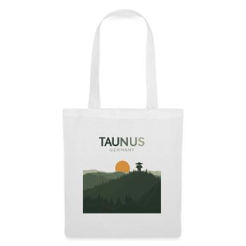 Taunus Germany | Vintage Mountain Poster - Stoffbeutel - Weiß - Vorne