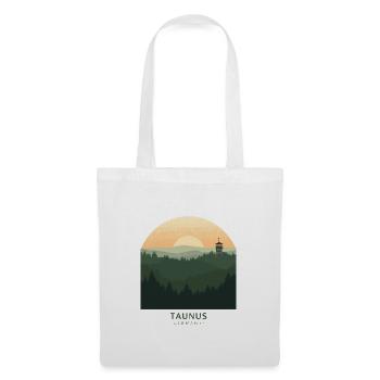 Taunus Germany | Vintage Forest Poster - Stoffbeutel - Weiß - Vorne
