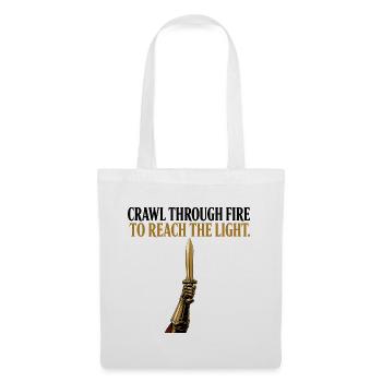 Crawl Through Fire Sword Stoic Warrior Mindset Gif - Tote Bag - white - Front