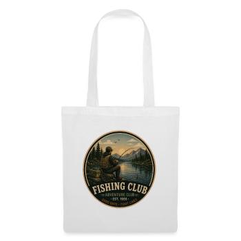 Fishing Club Vintage Adventure Graphic - Tote Bag - white - Front