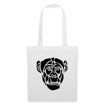 monckey_black - Tote Bag - white - Front