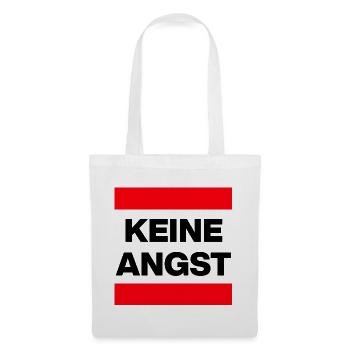 KEINE ANGST NIE WIEDER IST JETZT, NO NZS, REDE - Stoffbeutel - Weiß - Vorne