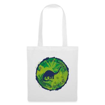 Dino Brachiosaurus Adventure Finally School - Tote Bag - white - Front