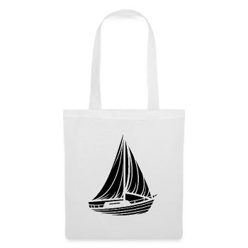 Abstract Sailboat Minimalist Design - Tote Bag - white - Front