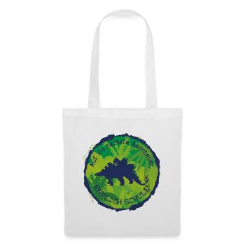 Stegosaurus Adventure Finally School – Schoolchild - Tote Bag - white - Front