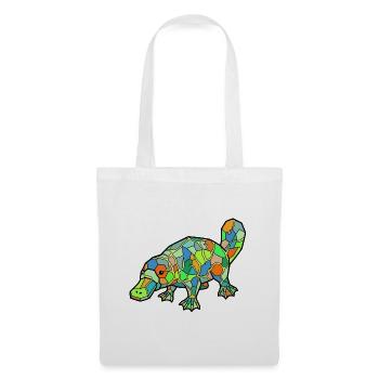 Mosaic Platypus Rainbow Style - Tote Bag - white - Front