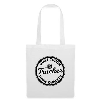 Trucker Design - Stoffbeutel - Weiß - Vorne