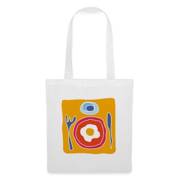 Colorful Fried Egg – Pop Illustration - Tote Bag - white - Front
