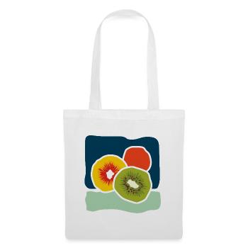 Colorful Kiwis – Fruity Pop Illustration - Tote Bag - white - Front