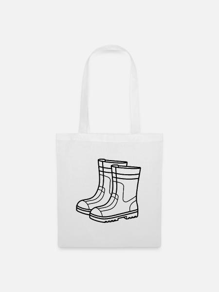 Gummistiefel - Stoffbeutel - Weiß